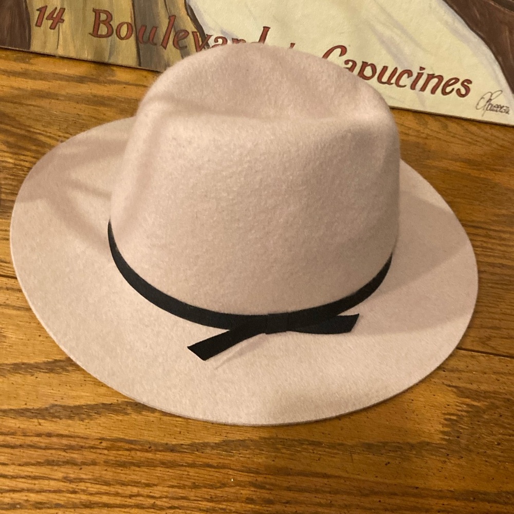 Nordstrom Fedora Wool Hat Blush -  Pink/Tan  NWT